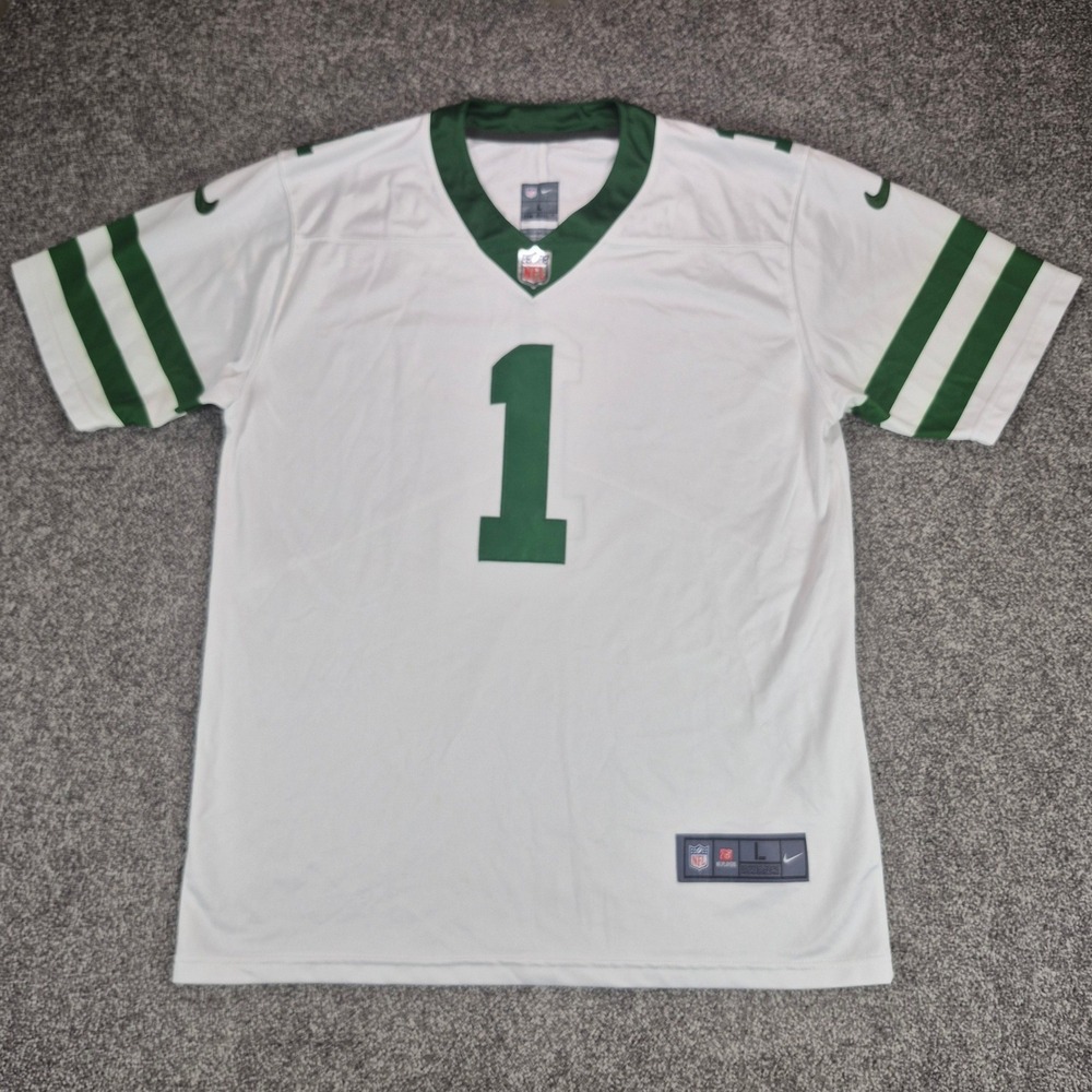 Nike On Field New York Jets Jersey Mens Large Sauce Gardner #1 NFL Football